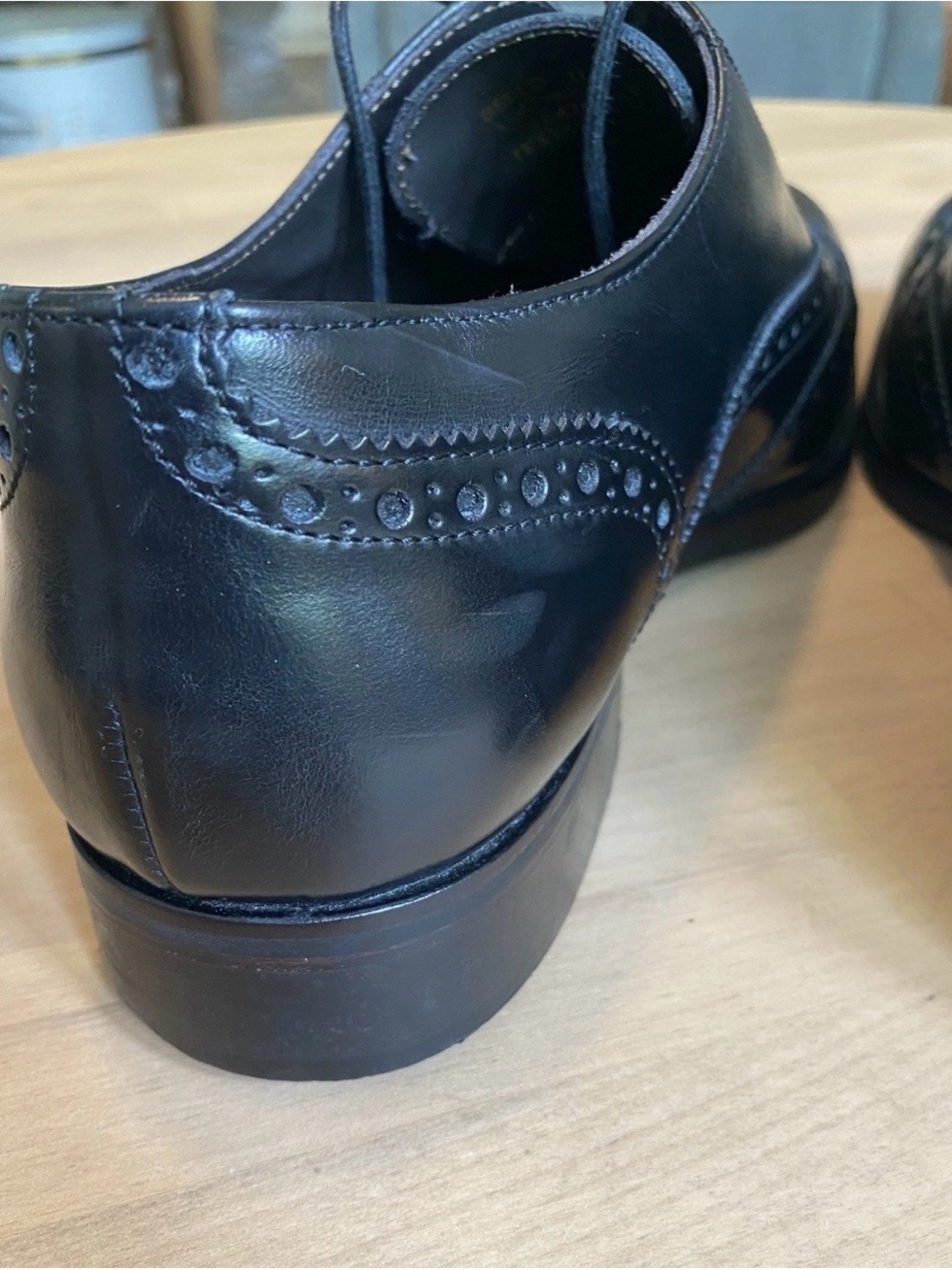 To Boot New York Adam Derrick Mens Black Wingtip Oxford Dress Shoes Italy 11.5 - Picture 10 of 11